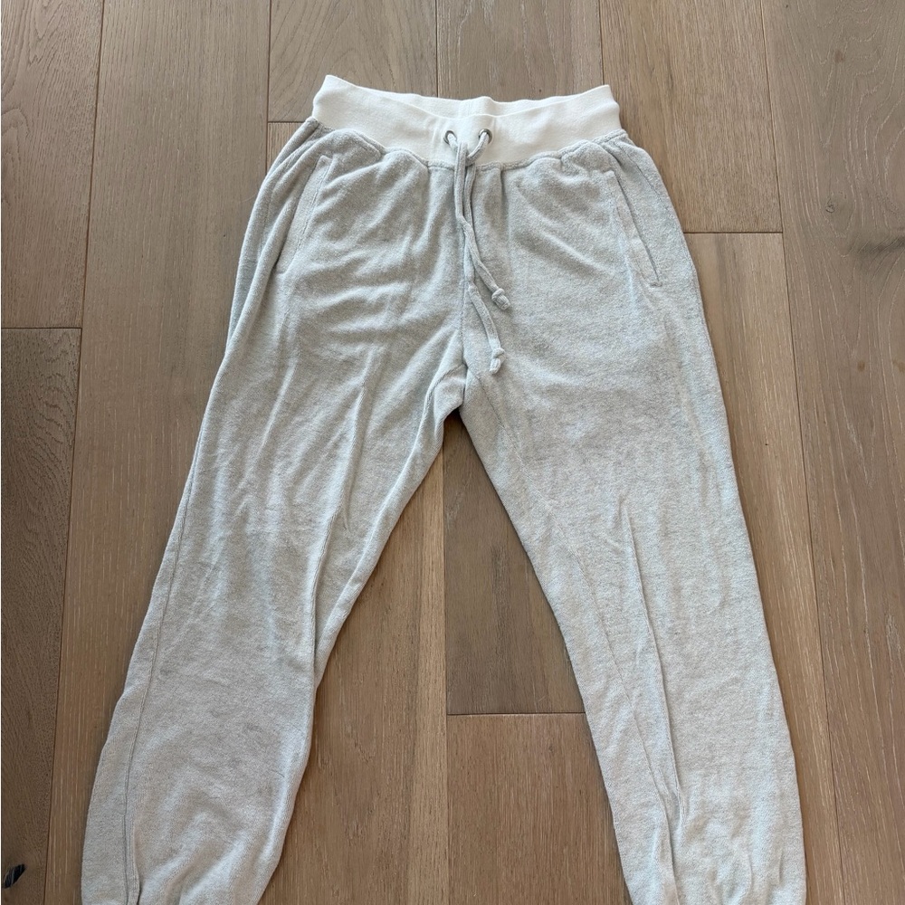 Barefoot Dreams Cream Jogger Pants
